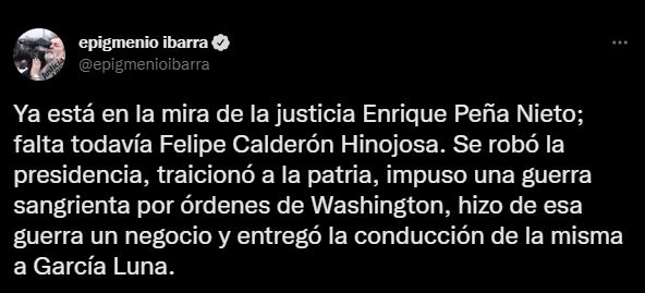 The producer spoke about Peña Nieto's notice (Photo: Twitter/@epigmenioibarra)