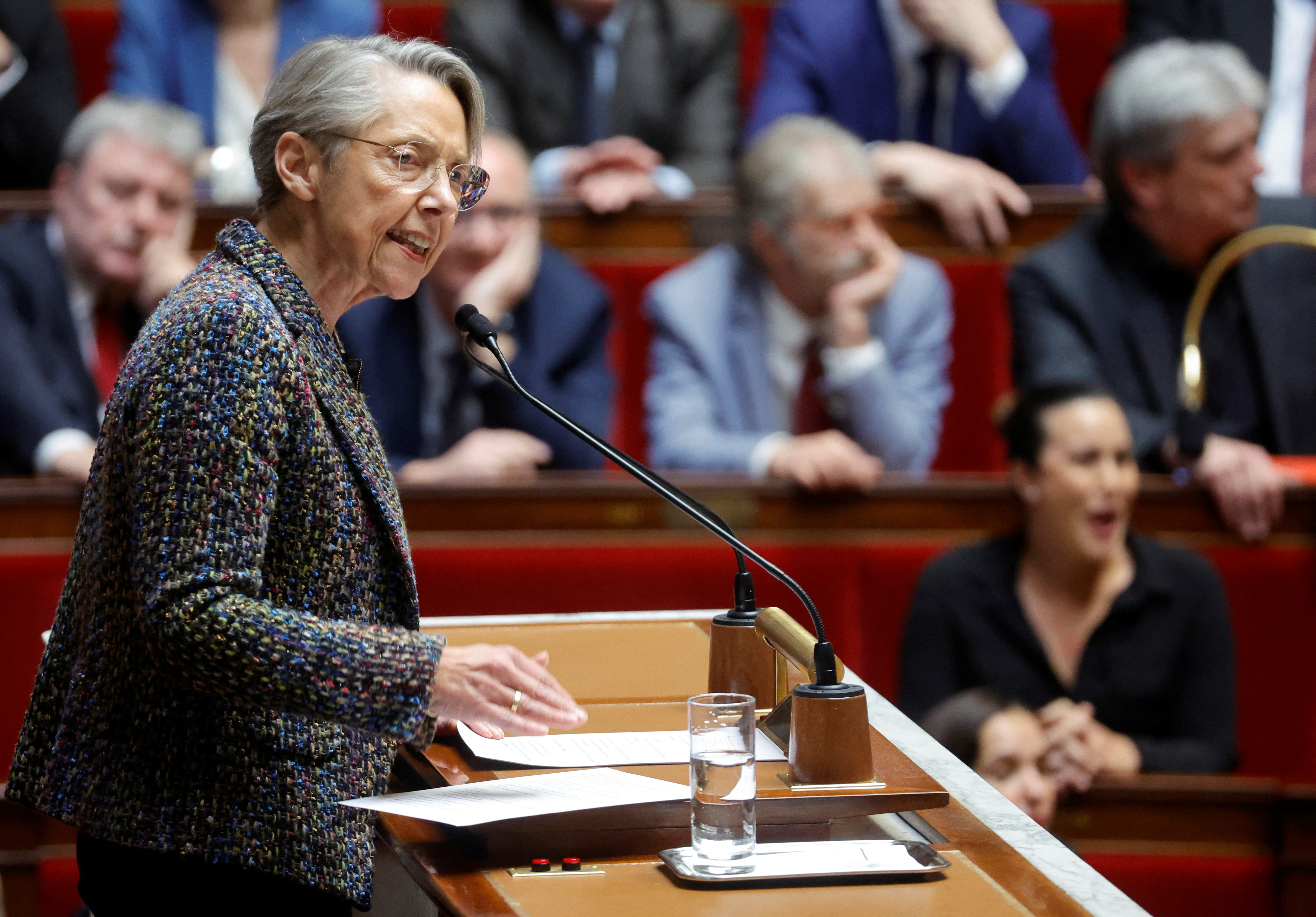 Elisabeth Borne, primera ministra de Francia (REUTERS/Pascal Rossignol)