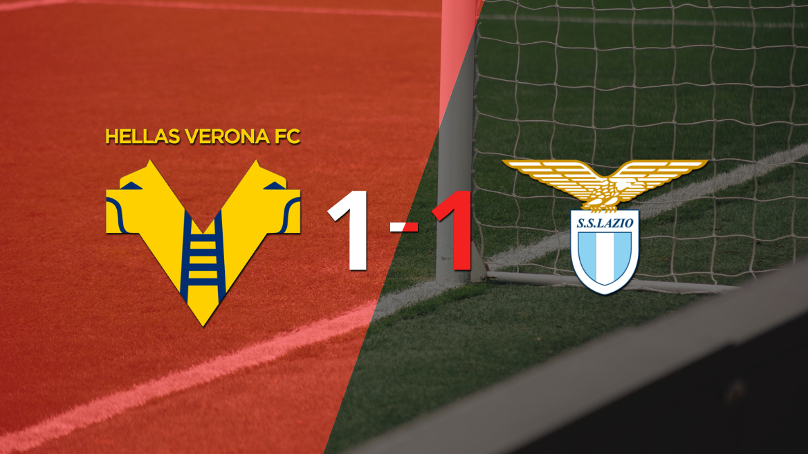 Hellas Verona y Lazio empataron 1 a 1