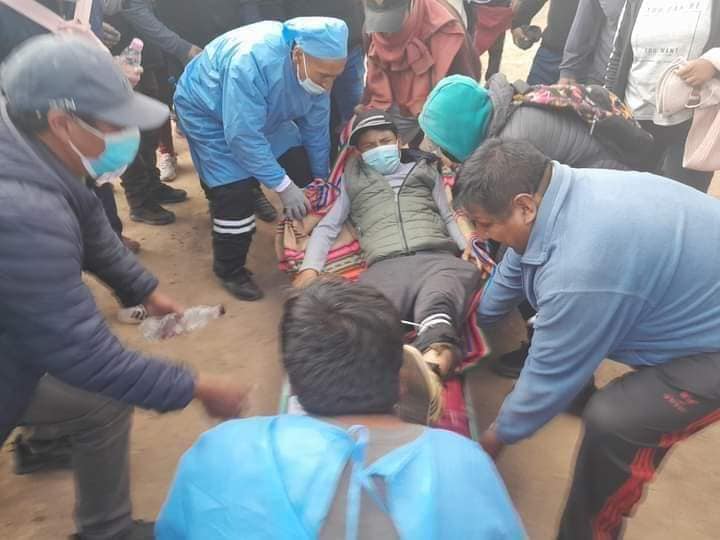 Heridos por perdigones llegaron al hospital de Juliaca y centro de salud de la ciudad.