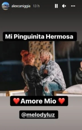 Alex Caniggia y Melody Luz, cada vez más enamorados (Fotos: Instagram)