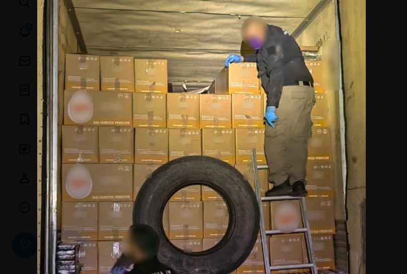 FGR encontró 15 kilos de fentanilo escondidos en cajas de huevo 