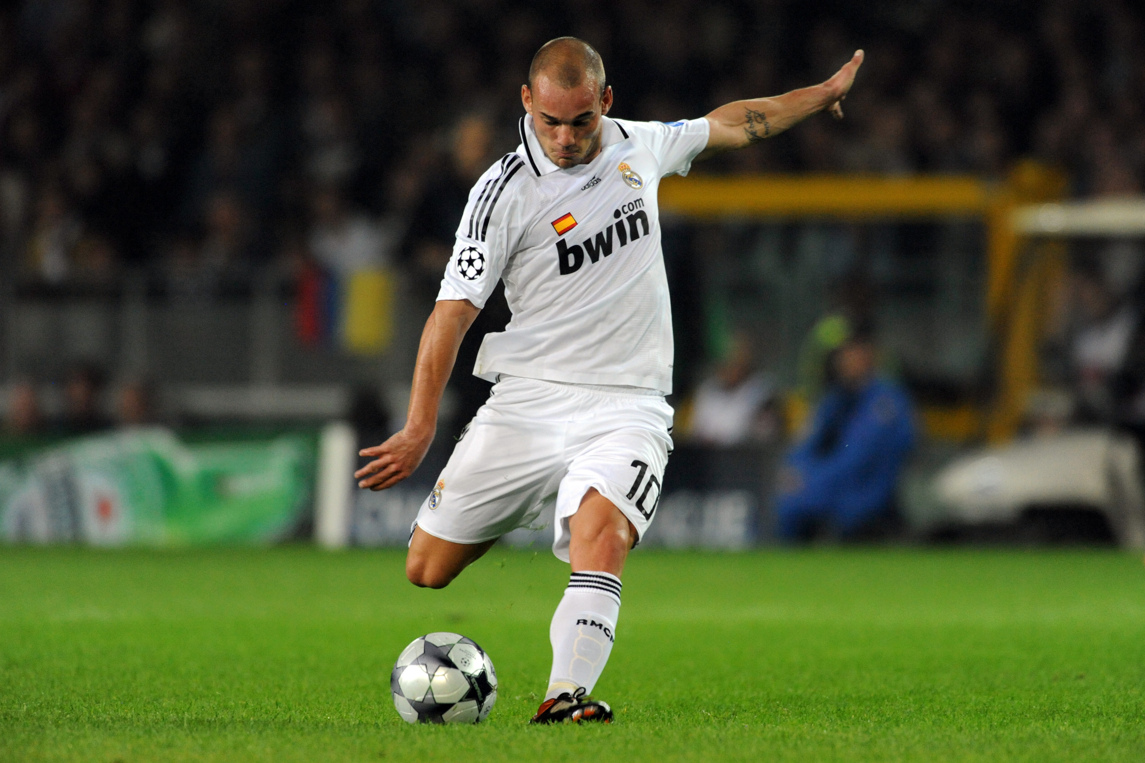 Wesley Sneijder estuvo dos temporadas en el Real Madrid (Getty Images)