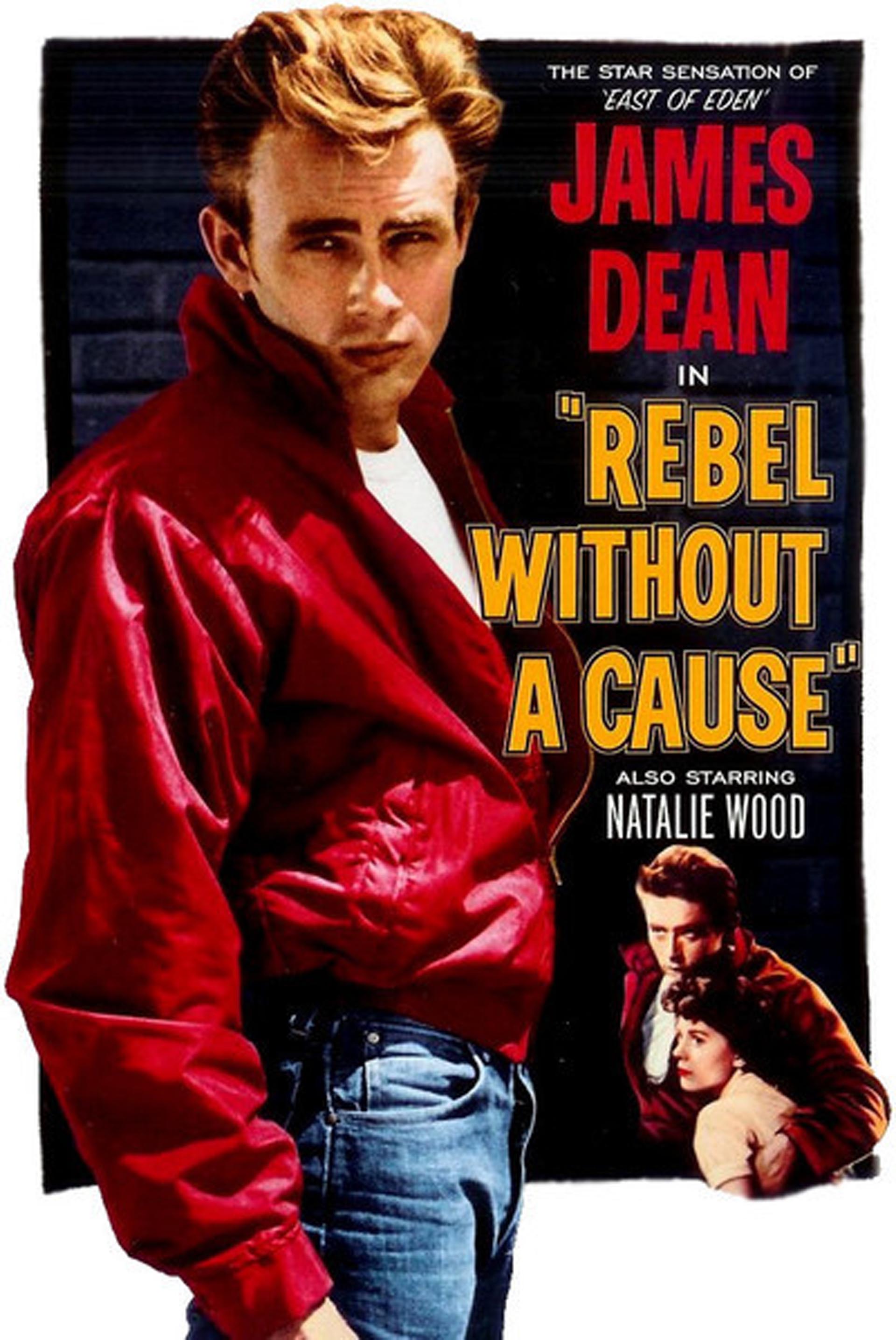 James Dean en el afiche oficial de Rebelde sin causa, la película que marcó a una generación
