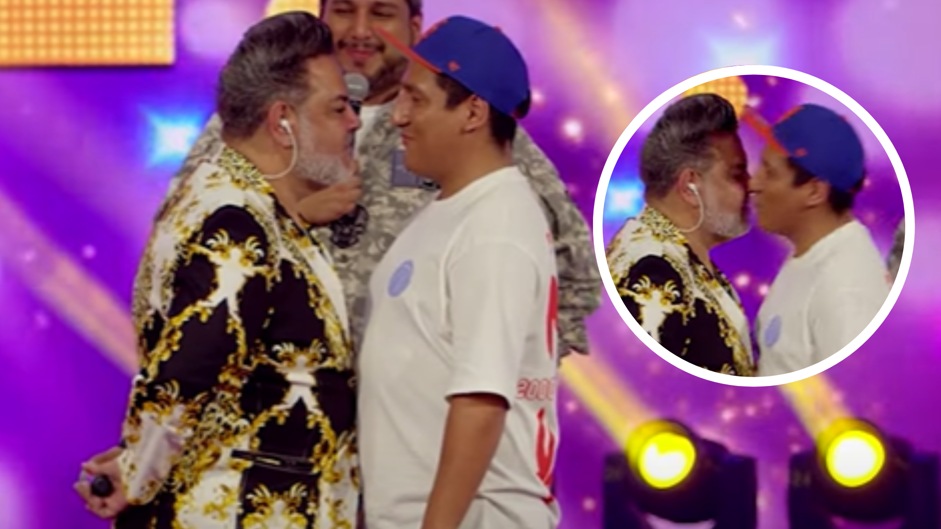 Andrés Hurtado y Jorge Luna se besaron ante la presión del público de ‘Chapa tu money’