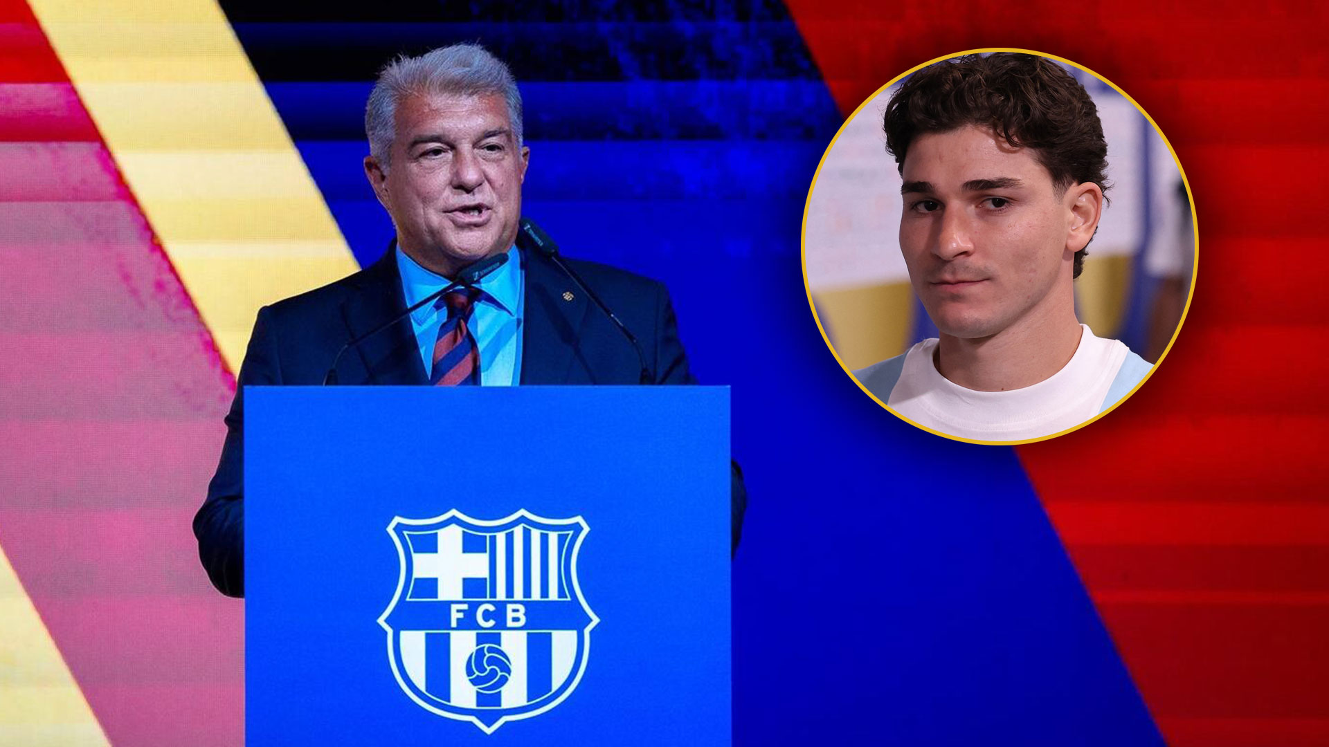 El presidente de Barcelona dio detalles de la negociaci&oacute;n por Juli&aacute;n &Aacute;lvarez con Atl&eacute;tico Madrid: 