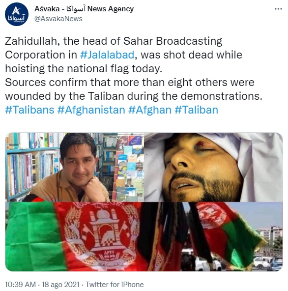 Los Talibanes Mataron Al Menos A Tres Manifestantes Durante Las Protestas Para Mantener La
