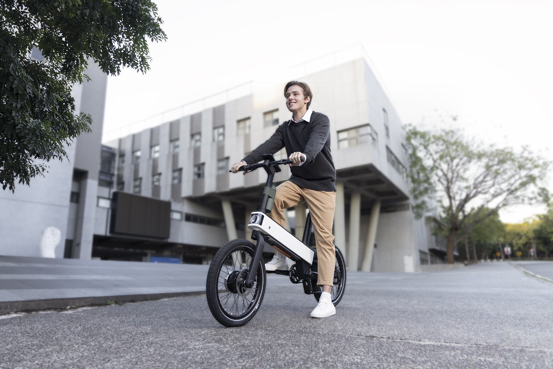 Acer creó una bicicleta con llantas sin aire, bluetooth y funciones de inteligencia artificial. (Acer)