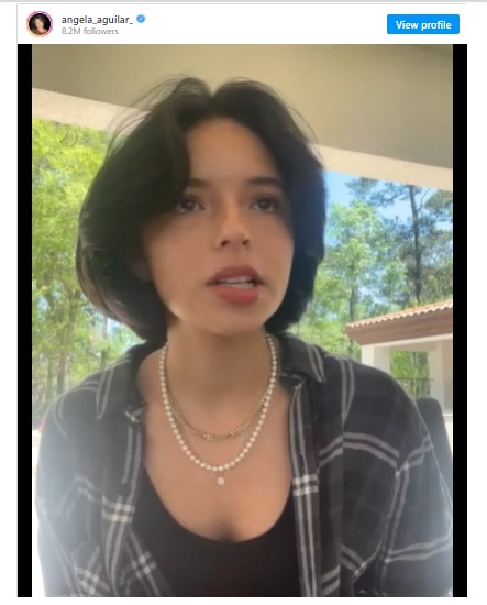 La hija de Pepe Aguilar se mostró vulnerable en el video que compartió en sus redes sociales (Foto: Captura de pantalla)