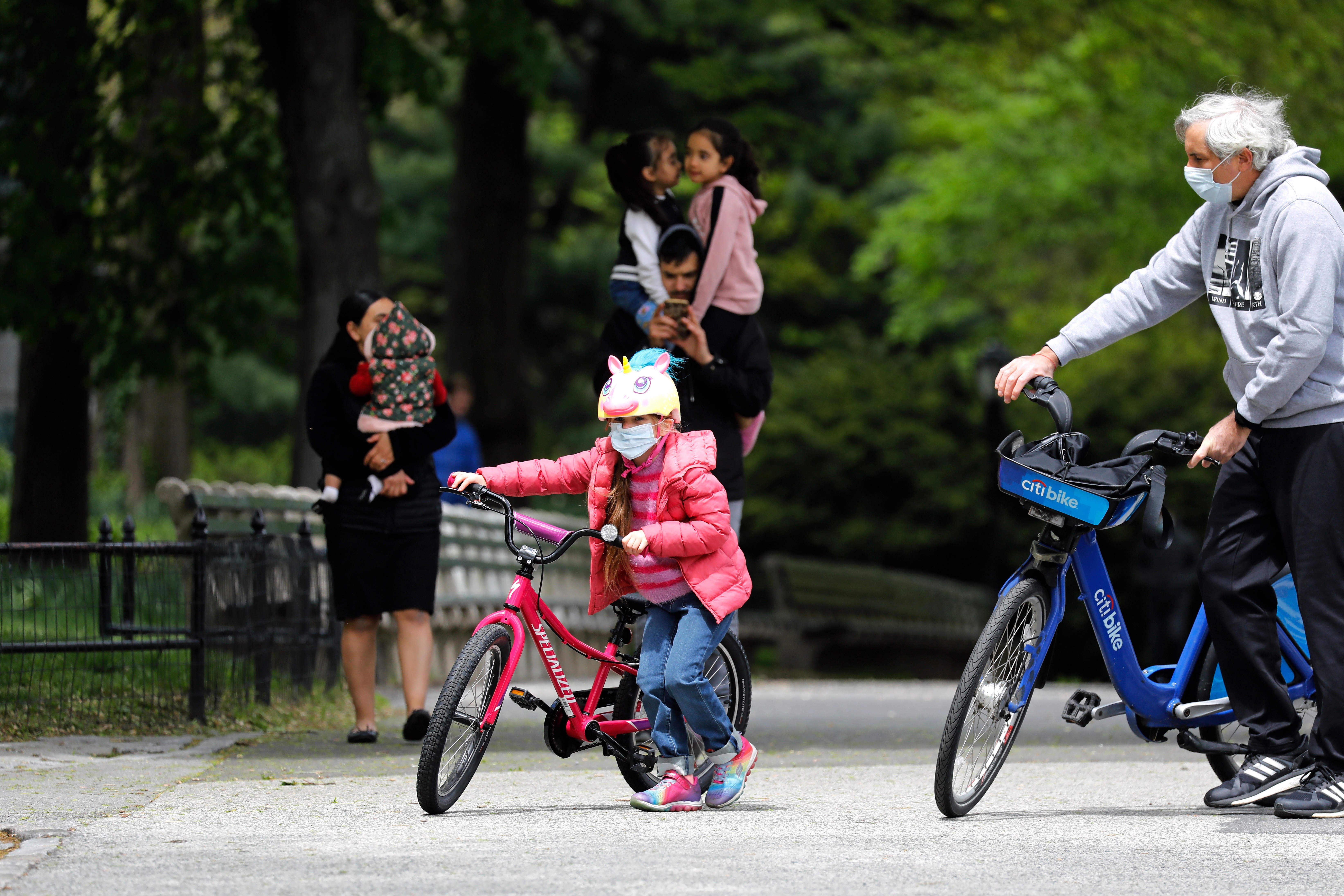 Niños en Nueva York en Central Park. EFE/EPA/Peter Foley
