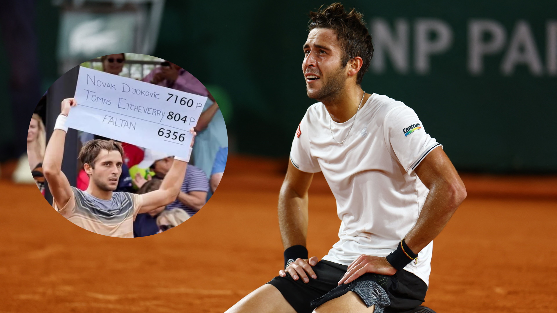 3 historias de Tomás Etcheverry, la sorpresa de Roland Garros: de la pesadilla en Alemania al “countdown” viral y una emotiva razón de sus gestos al cielo