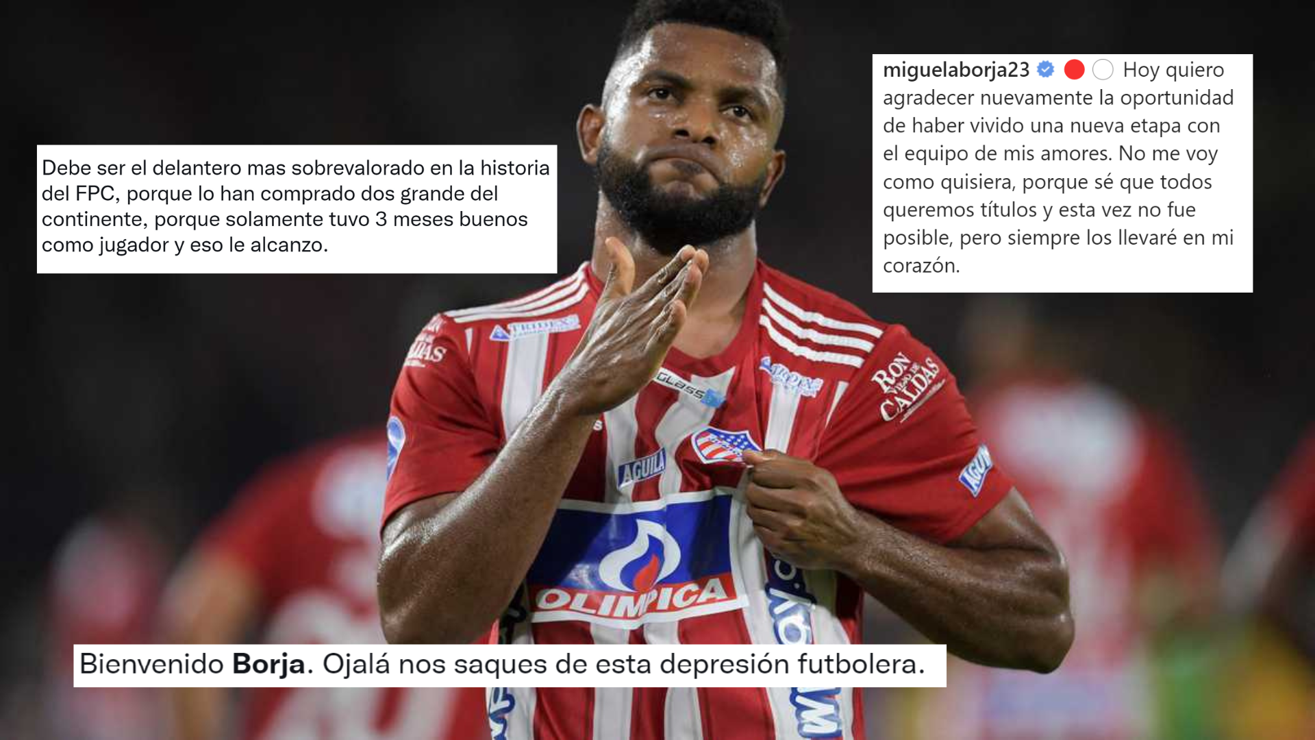 No Me Voy Como Quisiera La Agridulce Despedida De Miguel Angel Borja Del Junior De Barranquilla Infobae