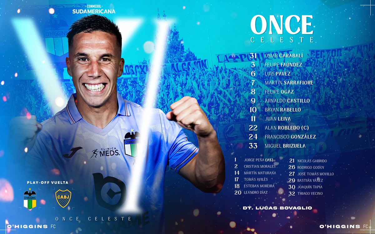 Boca Juniors empata contra O'Higgins en Chile en busca de sellar su boleto a octavos de la Copa Sudamericana
