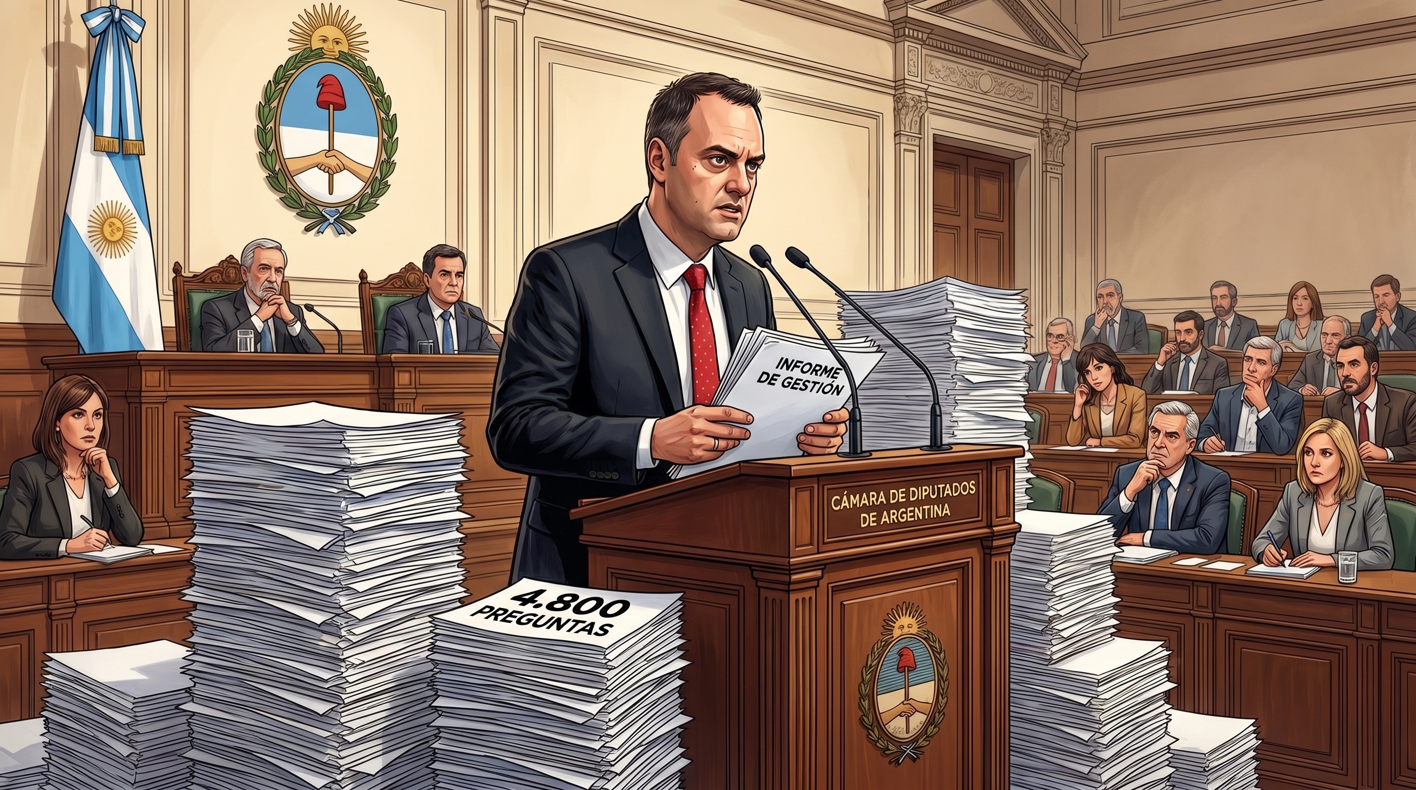 Manuel Adorni en el Congreso, en vivo: las &uacute;ltimas noticias sobre el informe de gesti&oacute;n del jefe de Gabinete