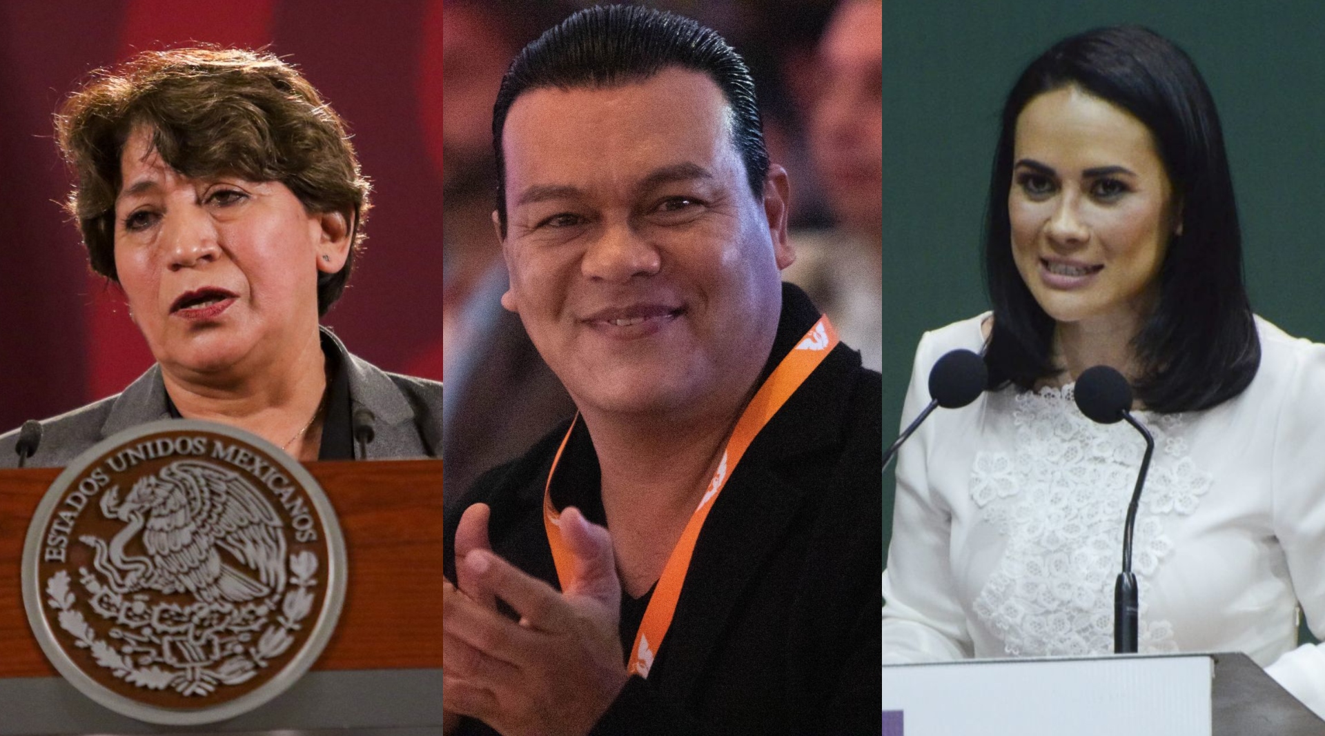 Delfina Gómez, Juan Zepeda y Alejandra del Moral se perfilan como contendientes para los comicios en el Edomex. (Cuartoscuro)