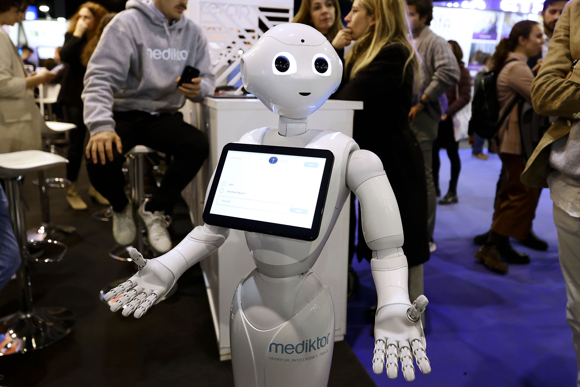El mercado industrial de los robots viene creciendo de manera exponencial. Las ferias de robótica de todo el mundo presenta cada vez ejemplares más inteligentes y adaptados a la vida de los humanos Crédito: Getty