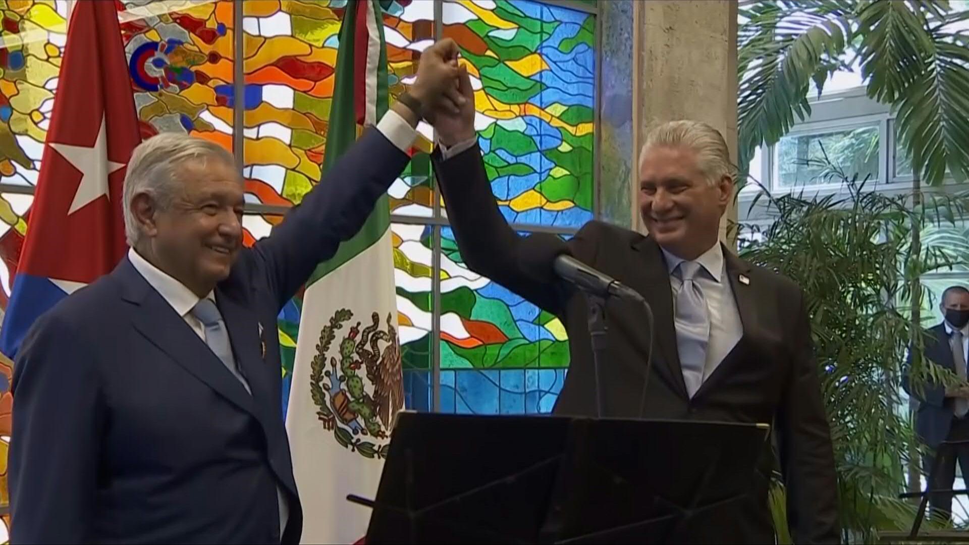 El presidente de México, Andrés Manuel López Obrador, viajó a Cuba a inicios de mayo de 2022. FOTO: Presidencia