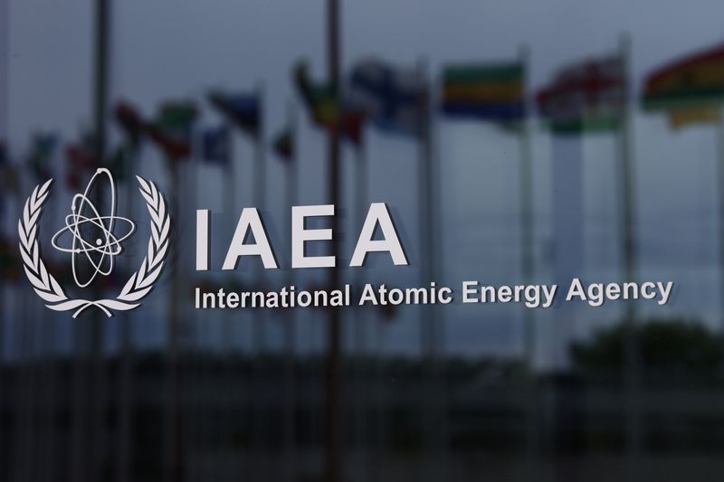 FOTO DE ARCHIVO. El logo del Organismo Internacional de Energía Atómica (OIEA) (REUTERS/Lisi Niesner)