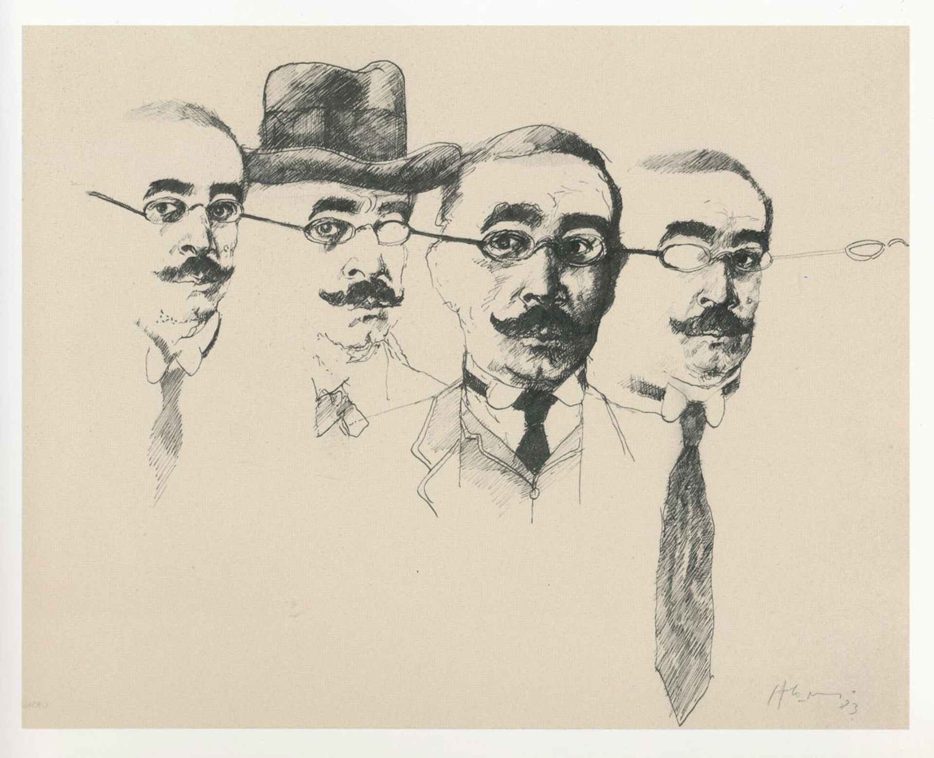 Leopoldo Lugones. Ilustración de Carlos Alonso