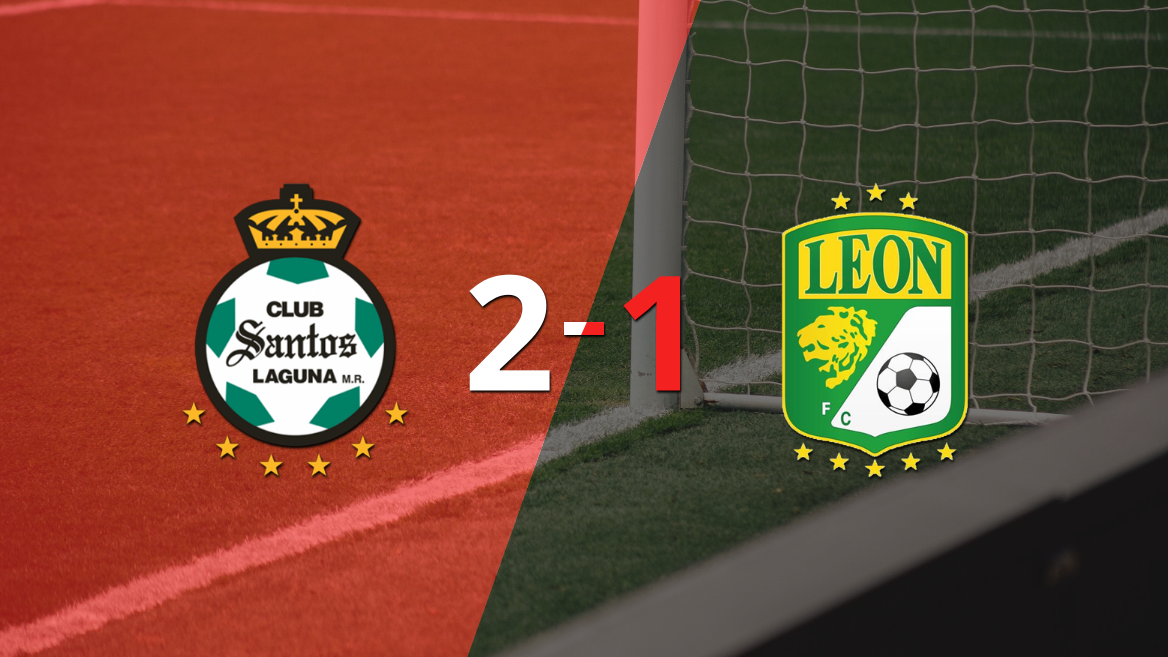 Santos Laguna derrotó 2-1 en casa a León