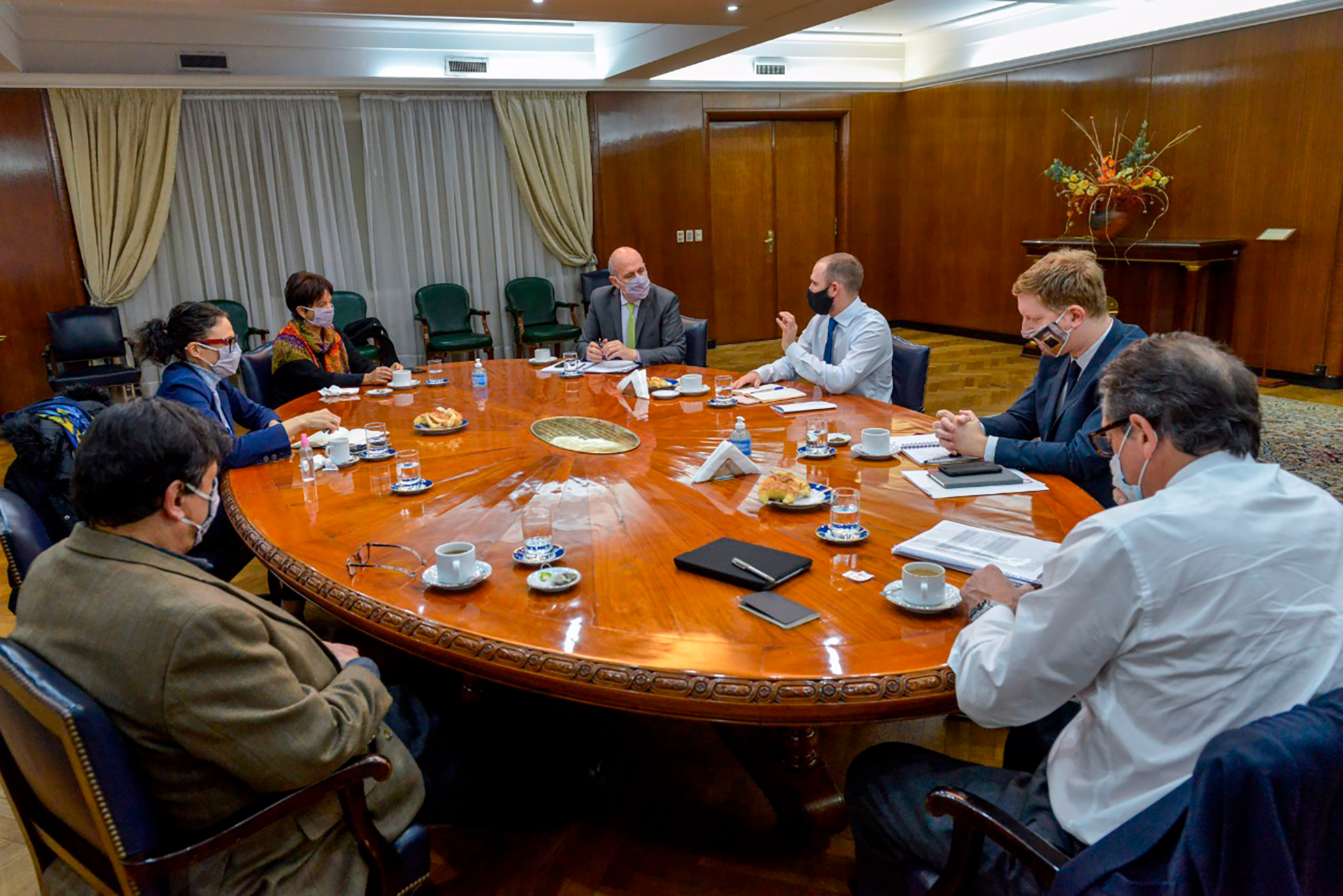 La reunión del Gabinete Económico encabezada por Martín Guzmán