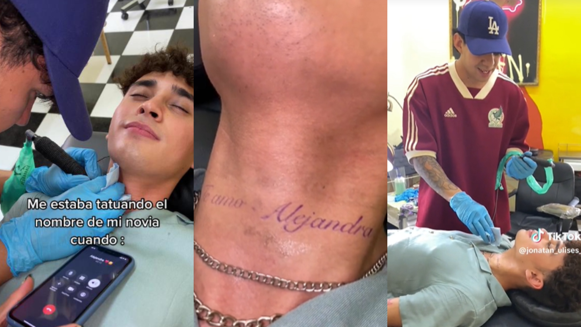 Joven se estaba tatuando el nombre de su novia cuando ella lo llamó para  dejarlo; caso viral - Infobae