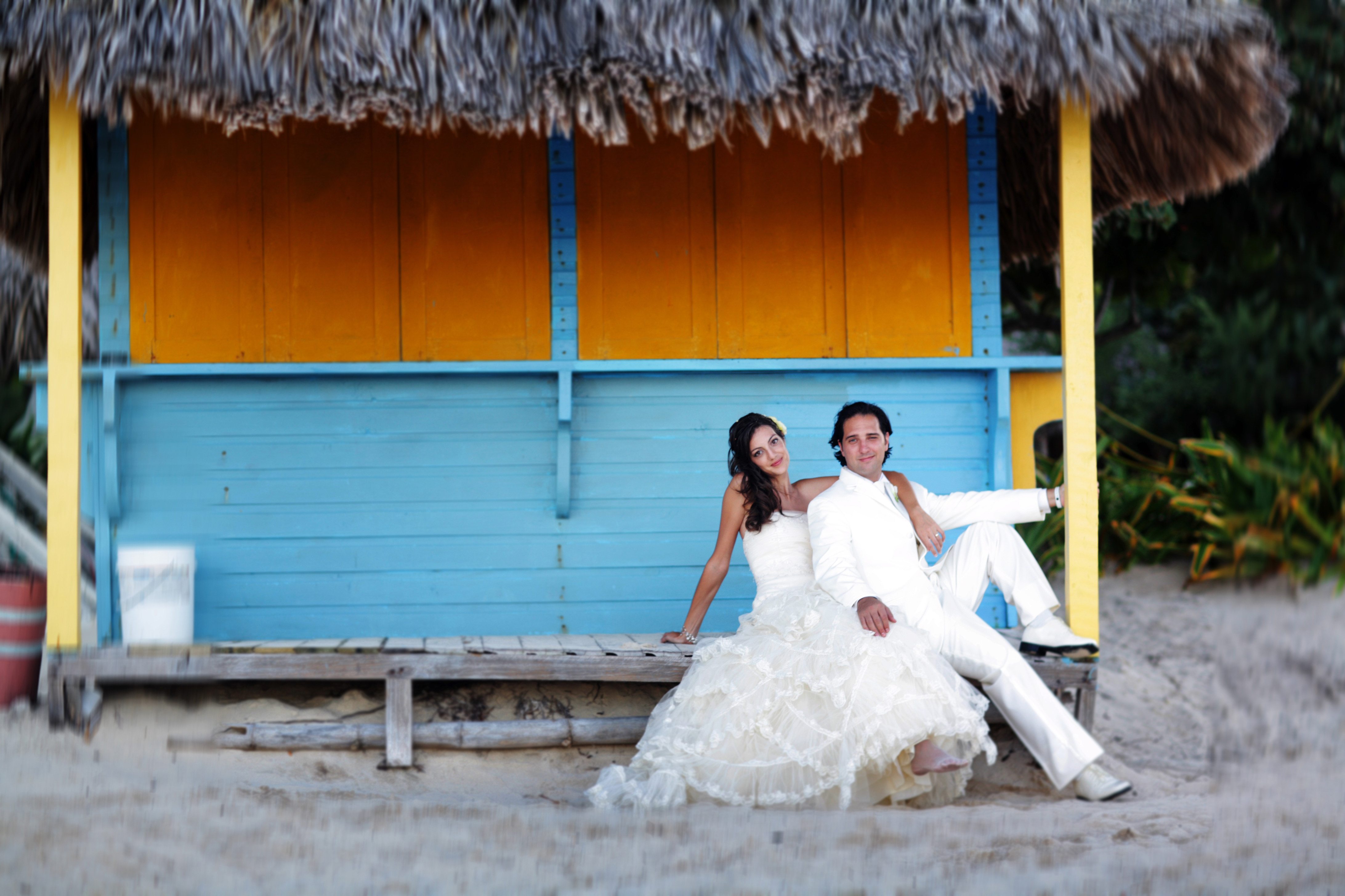 Susana and Gerardo on their wedding day
