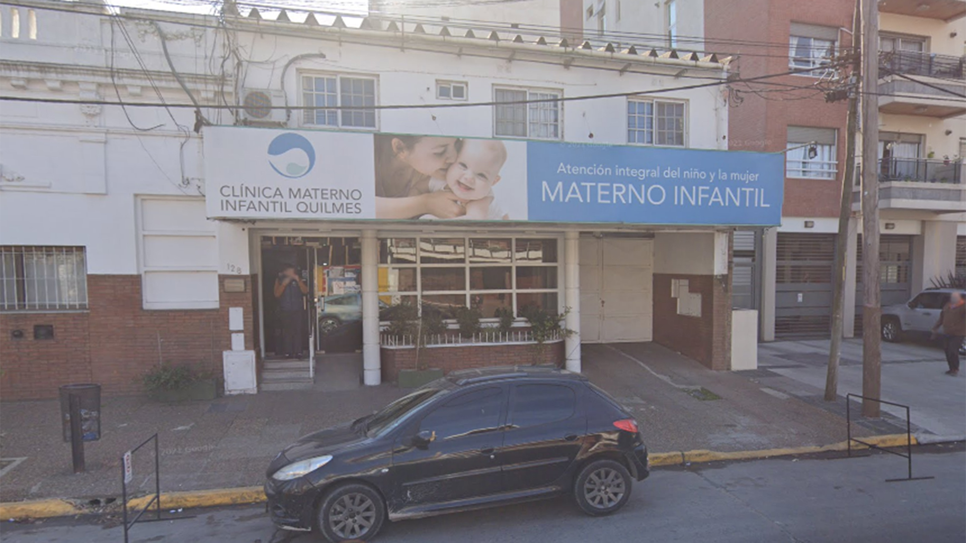 La ex clínica Brandsen, hoy Clínica Materno Infantil, que habría comprado Bordalejo en sociedad con Scozzari.(Google Street View)