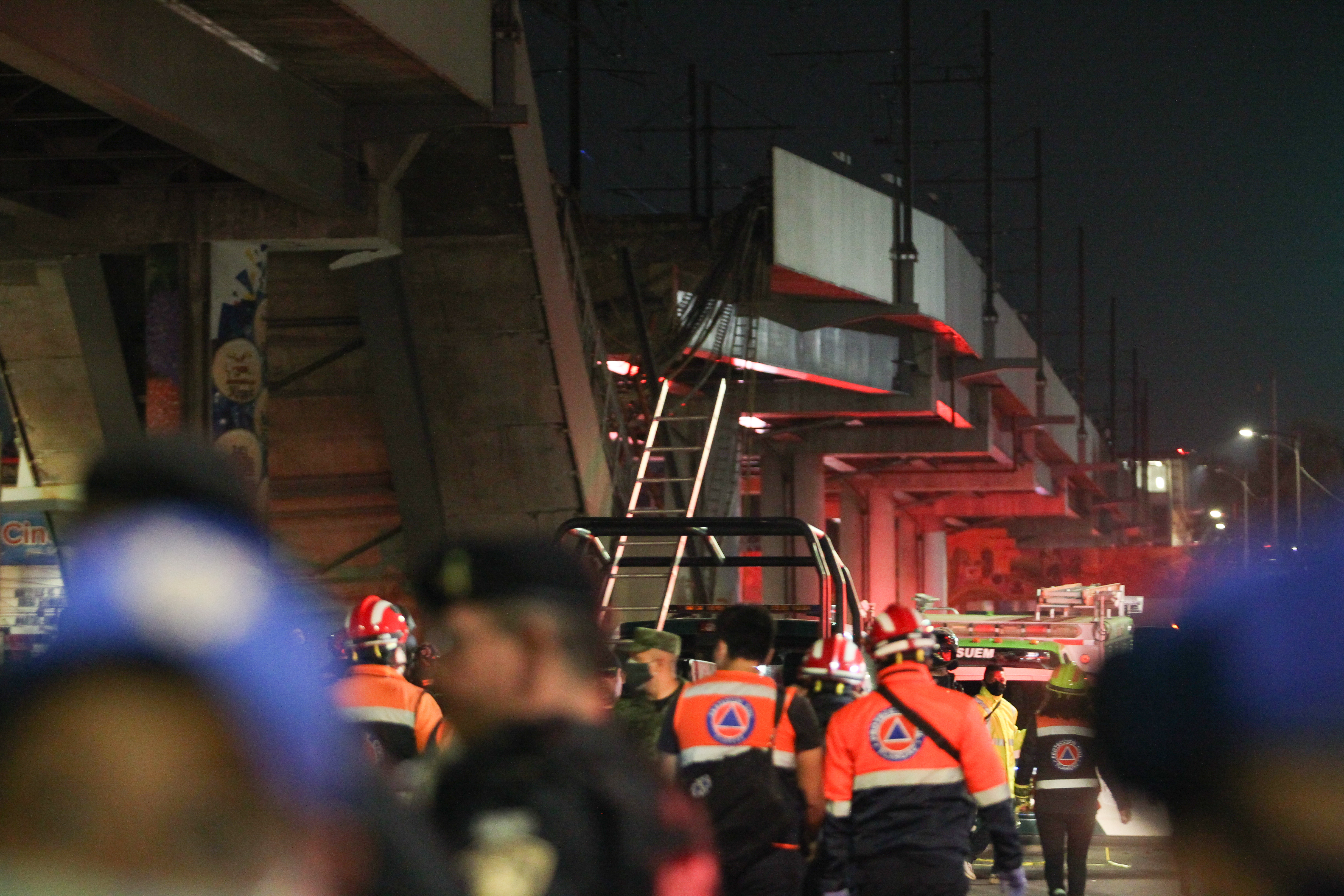 Estación Olivos de la línea 12 del Sistema de Transporte Colectivo Metro tras un colapso en la Ciudad de México [4 de mayo de 2021] (Foto: Karina Hernández/ Infobae)