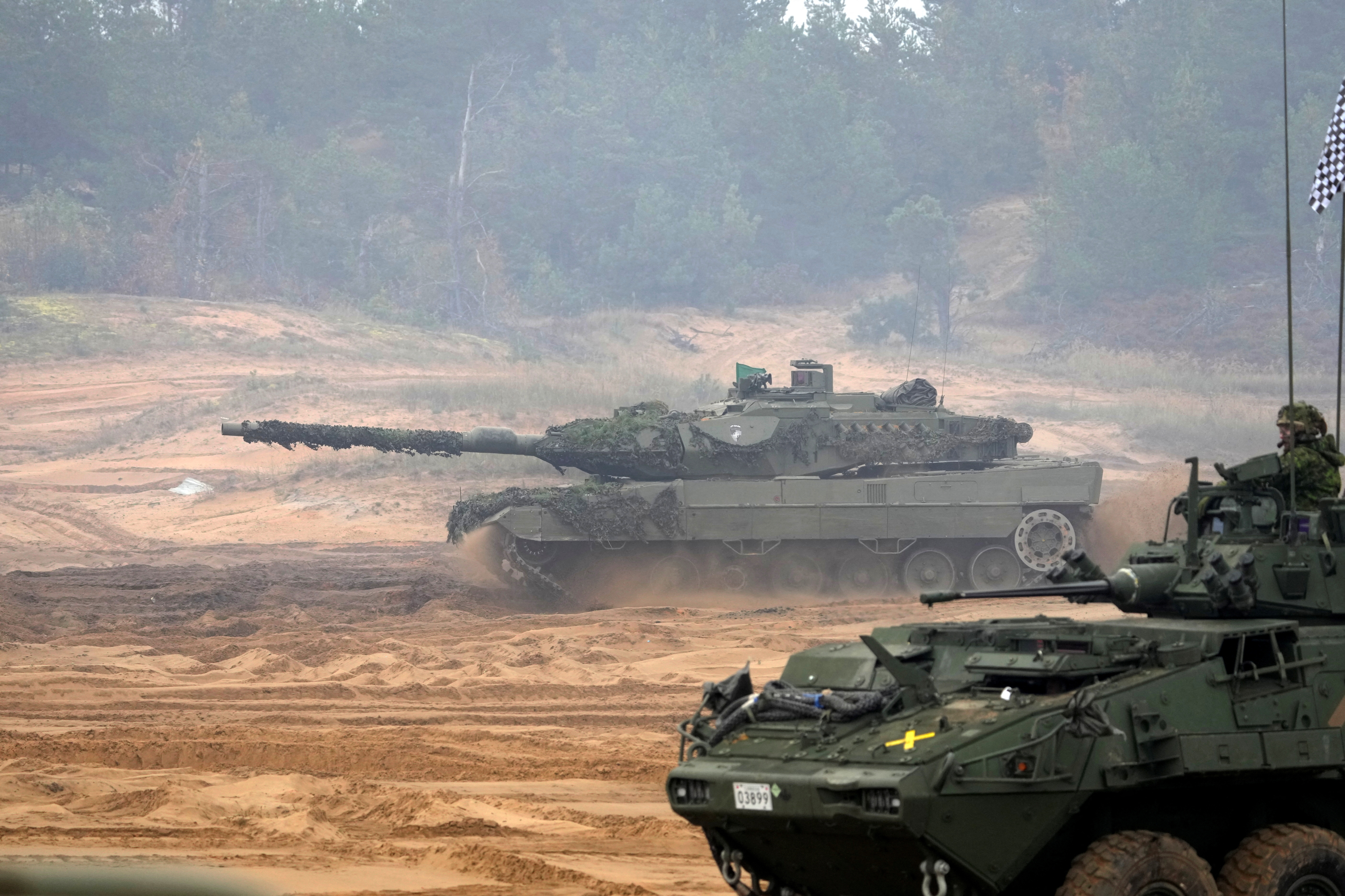 Ucrania pide a Europa el suministro de tanques Leopard (REUTERS/Ints Kalnins)