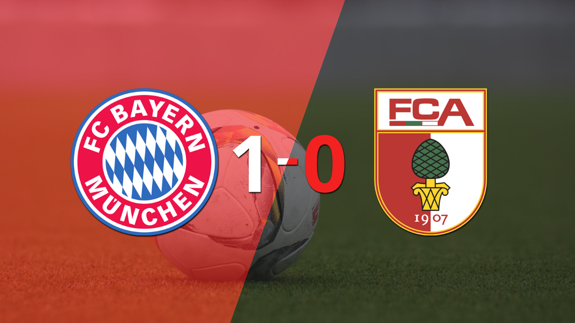 Con un solo tanto, Bayern Múnich derrotó a Augsburg en el estadio Allianz Arena