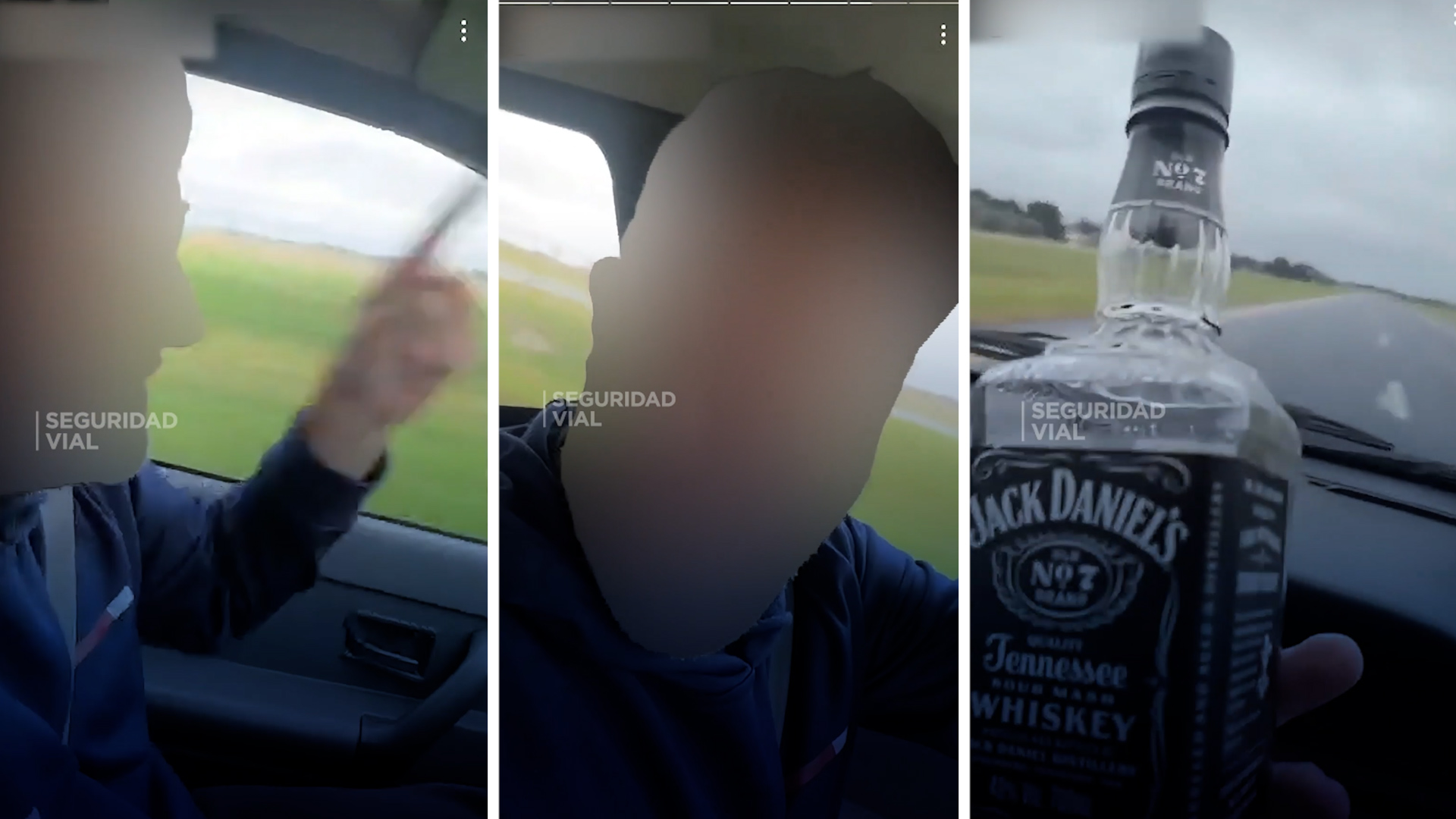 "Si nos matamos, nos matamos": un hombre manejaba por la Ruta 2 con una botella de whisky y rememor&oacute; un caso que se viraliz&oacute; hace a&ntilde;os