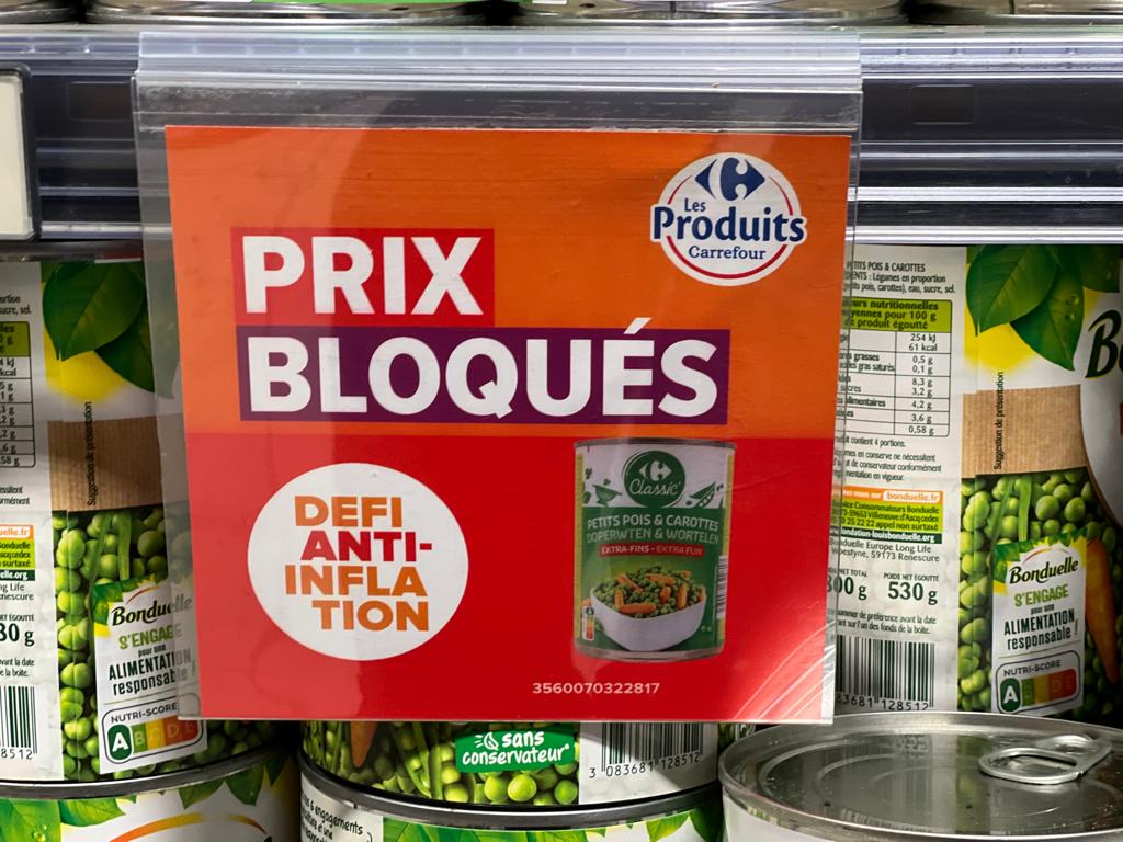 Los precios "bloqueados" en las góndolas de París