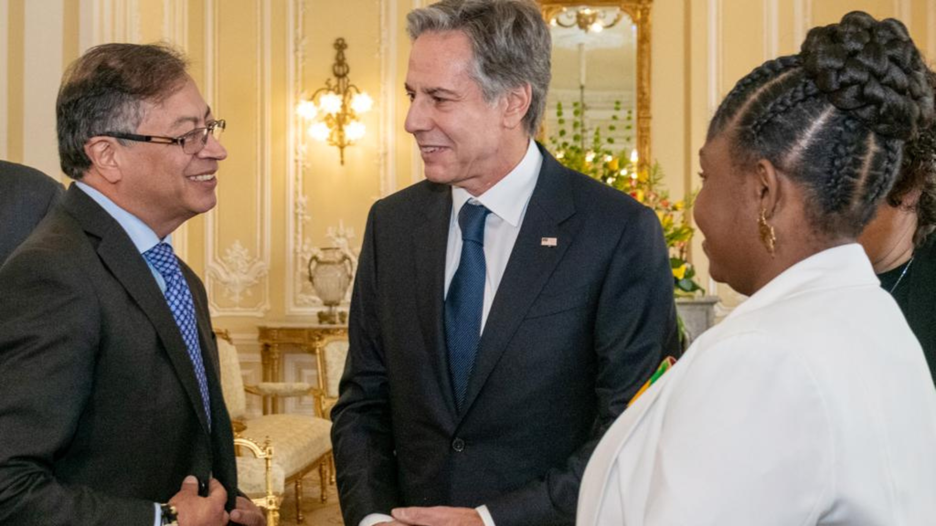 Reunión entre Gustavo Petro y Antony Blinken, secretario de Estado de EE.UU.
Foto: Presidencia de la República