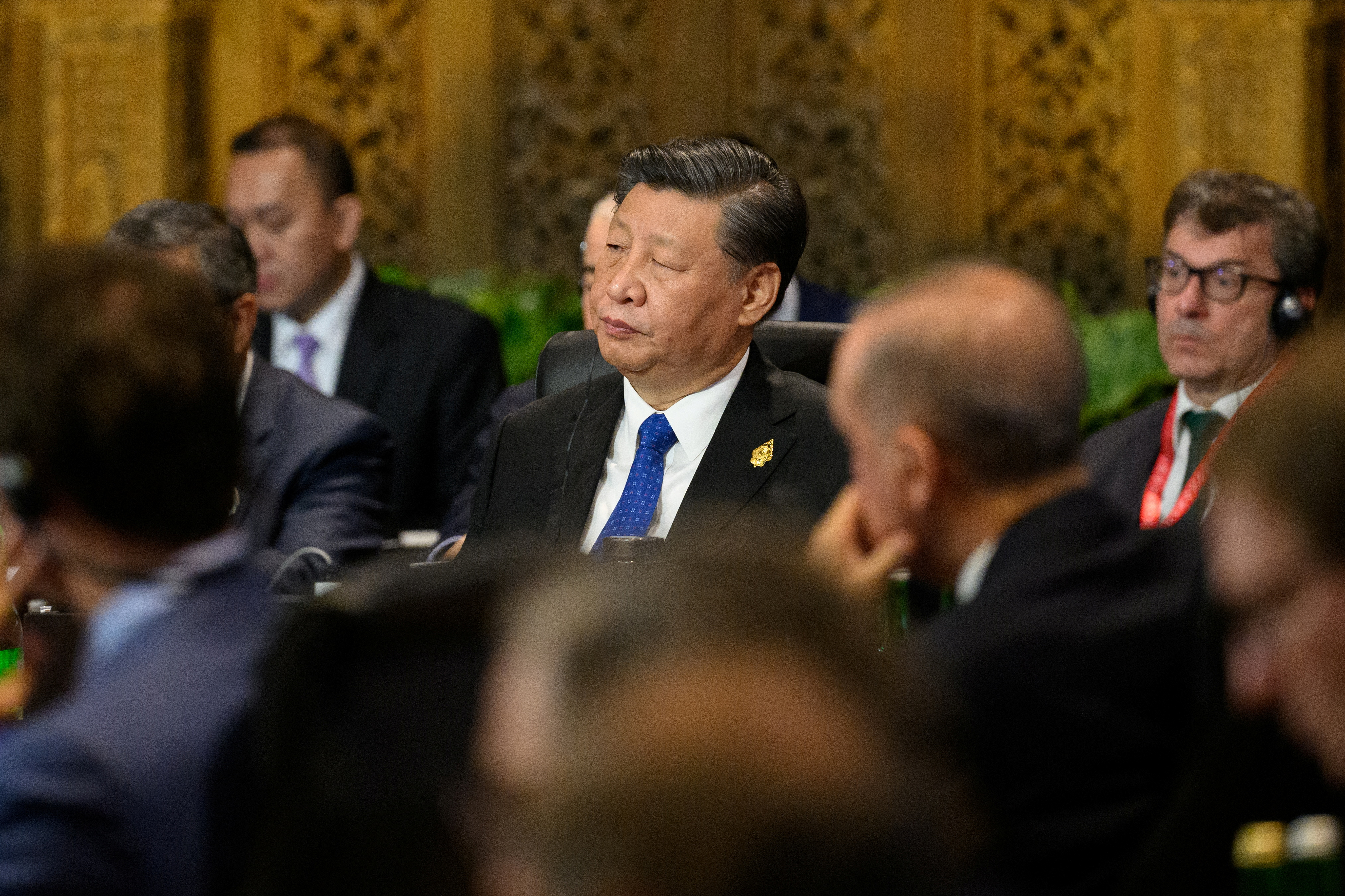 El presidente de China, Xi Jinping, durante las reuniones del G-20 en Bali (Reuters)