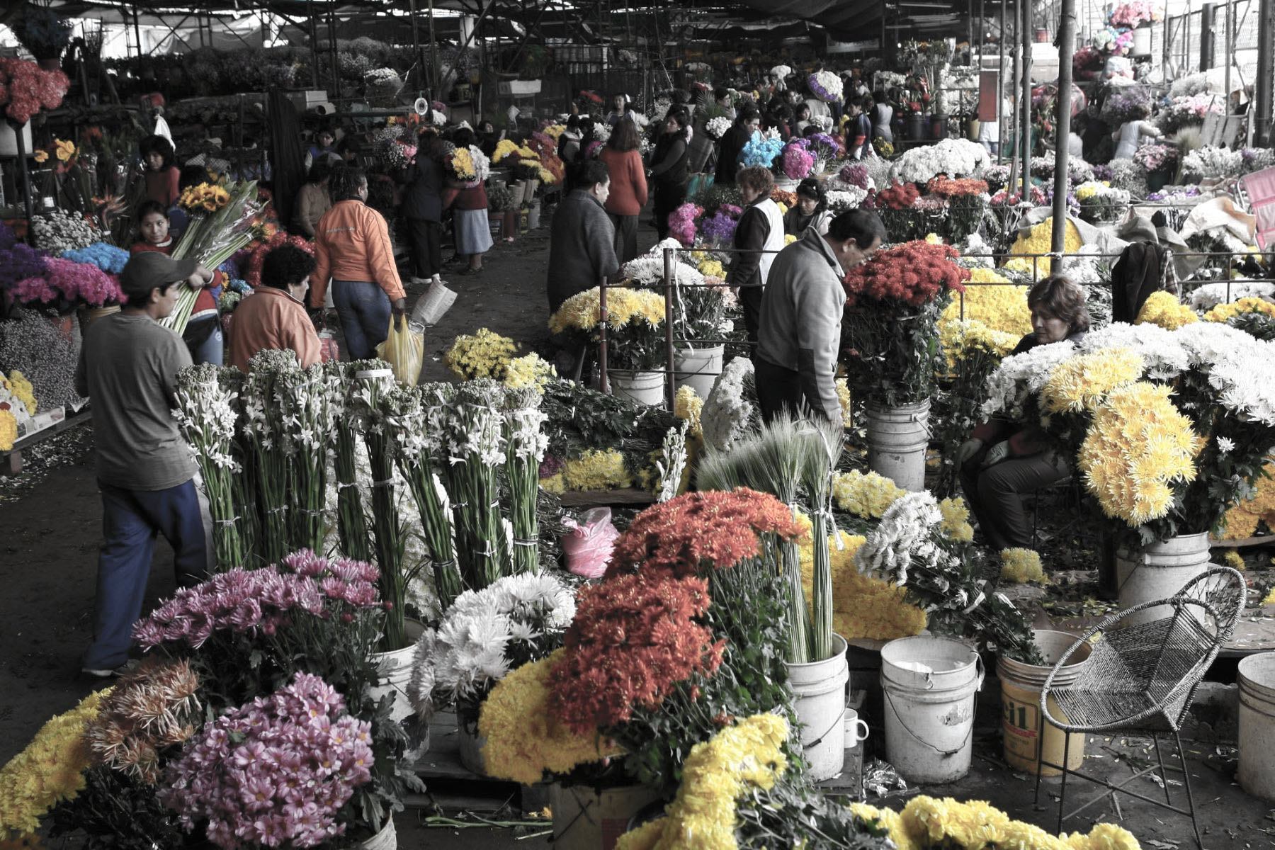 Mercado de Flores, Rímac. Foto: Agencia Andina.