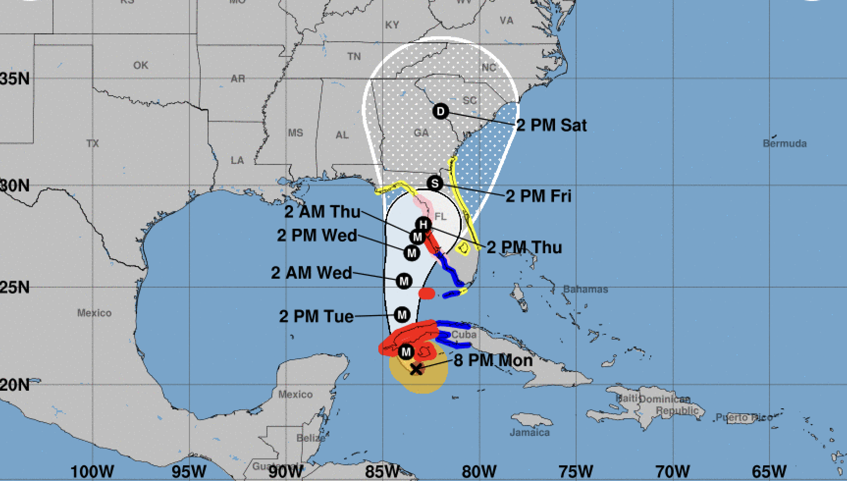 EN VIVO: lo último sobre el huracán Ian y su trayectoria camino a Florida