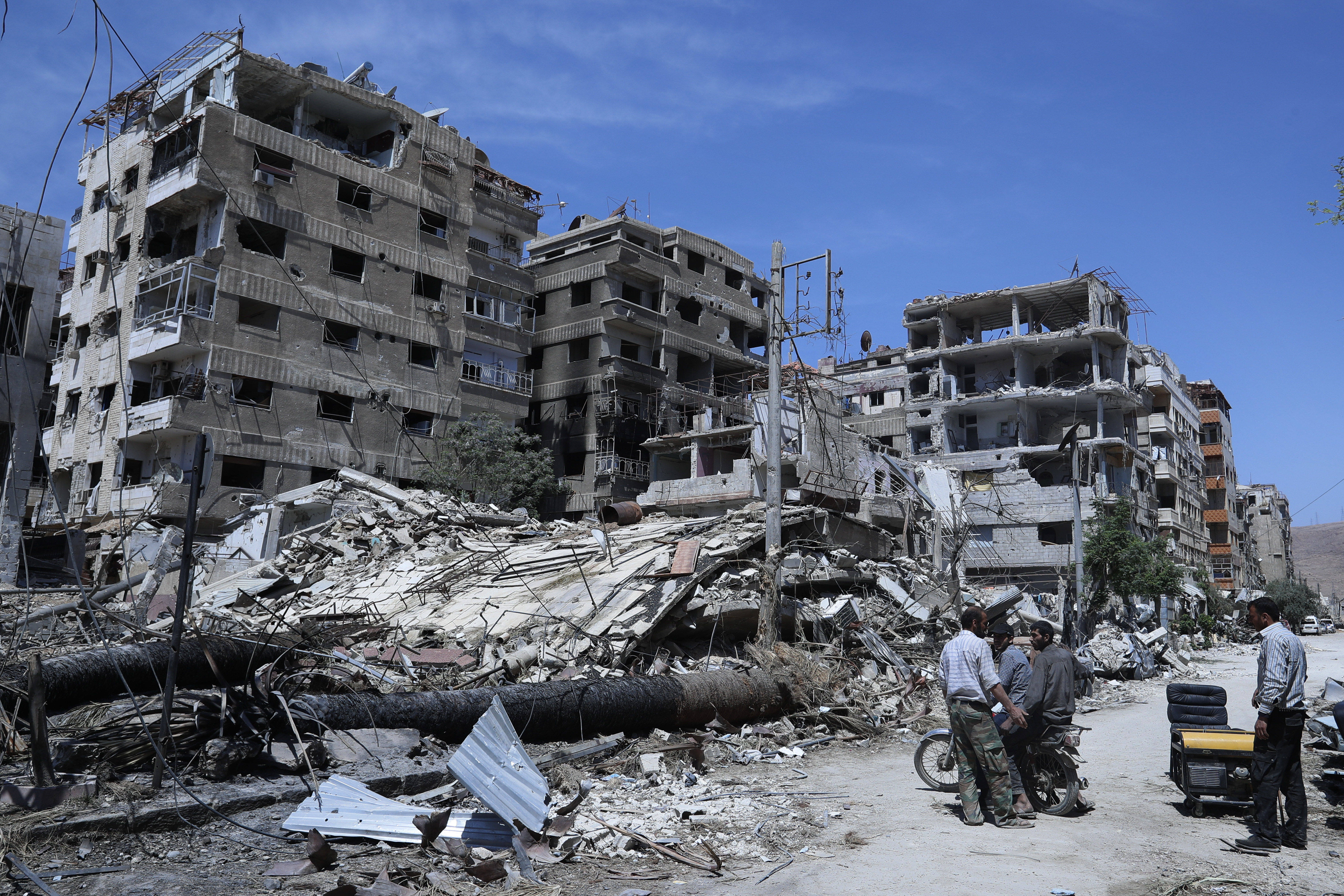 Damasco, Siria, el 16 de abril de 2018. (AP Foto/Hassan Ammar, Archivo)