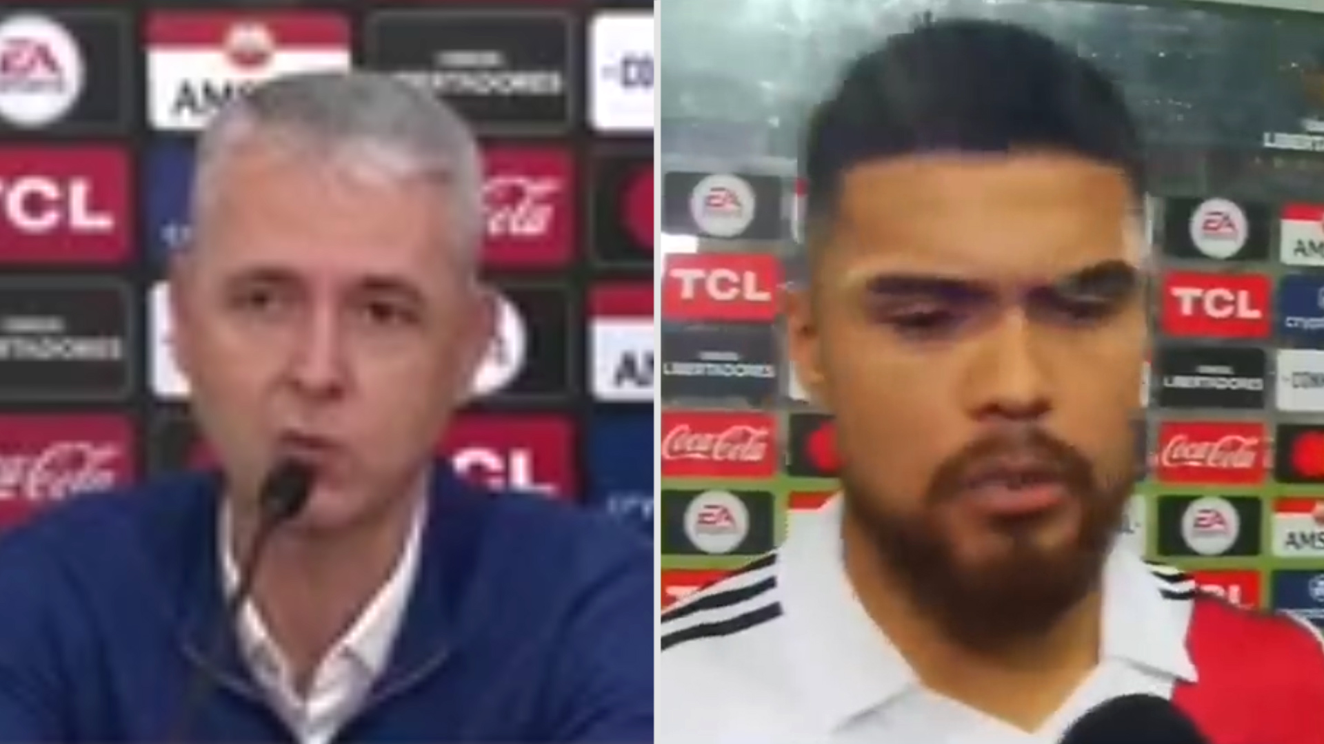 Fuerte cruce entre el DT de Sporting Cristal y Paulo Díaz: “La gente de River se cree dueña de la Copa Libertadores”
