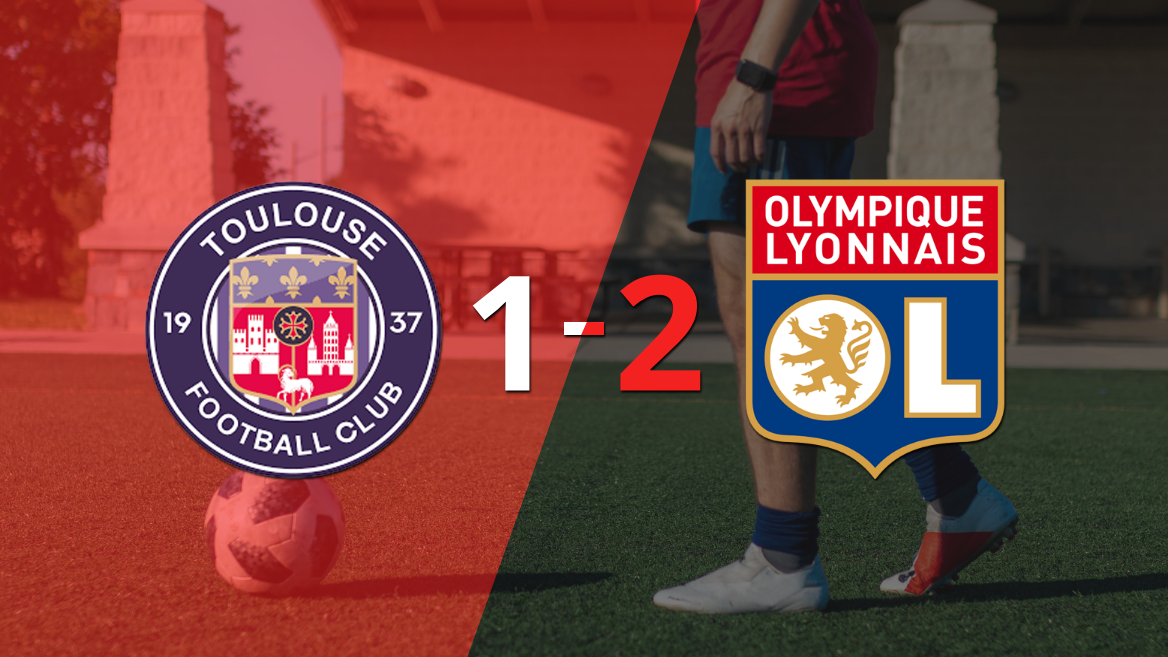 Olympique Lyon gana de visitante 2-1 a Toulouse