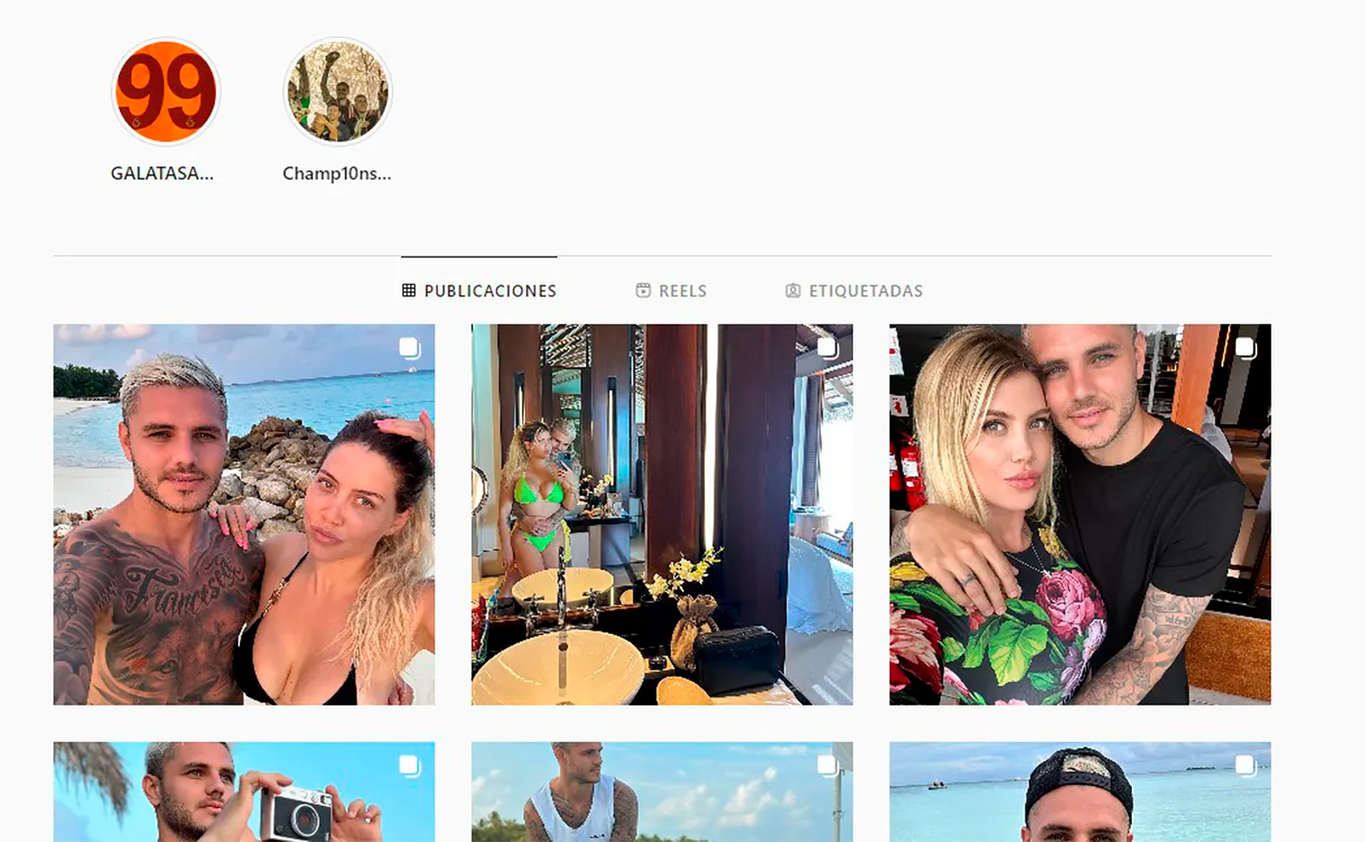 Mauro Icardi volvió a publicar las fotos con Wanda a menos de 24 horas de haberlas sacado de su feed de Instagram 