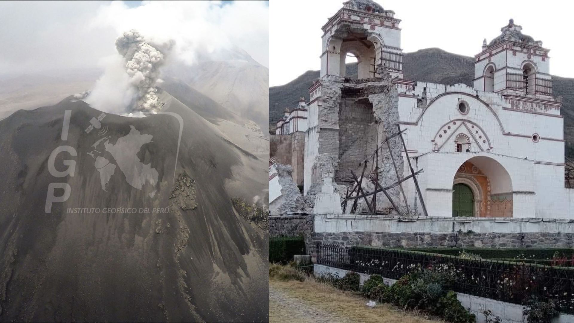 Impactantes fotos del sismo en Arequipa: viviendas colapsadas, iglesias de más de 200 años destruidas y carreteras bloqueadas