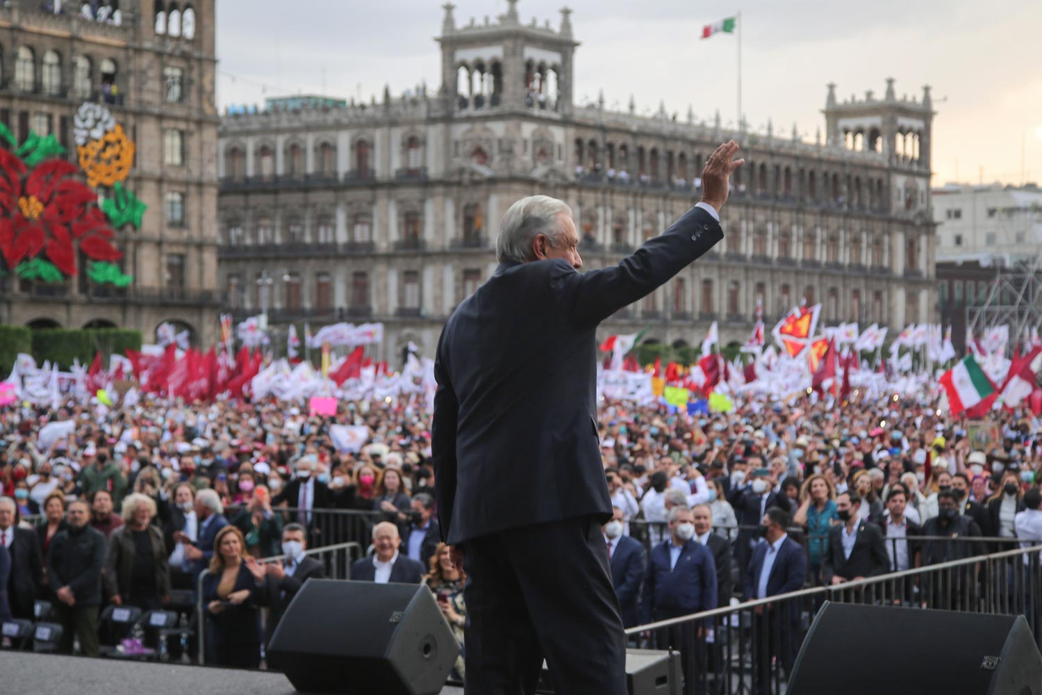 El próximo 18 de marzo tendrá lugar la congregación concentrada por AMLO en el Zócalo de la CDMX (Presidencia)