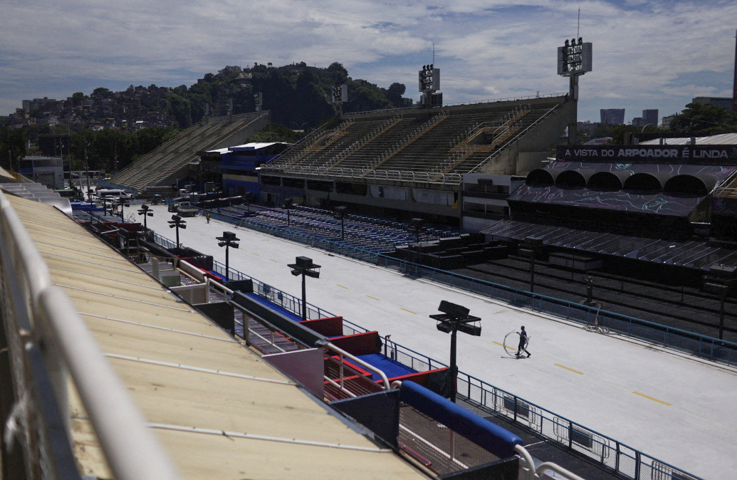 El Sambódromo de Río de Janeiro está listo para iniciar la edición 2023 de la gran fiesta de Brasil (REUTERS/Ricardo Moraes)