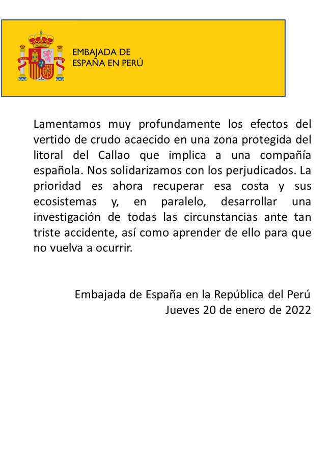 Embajada de España en Perú