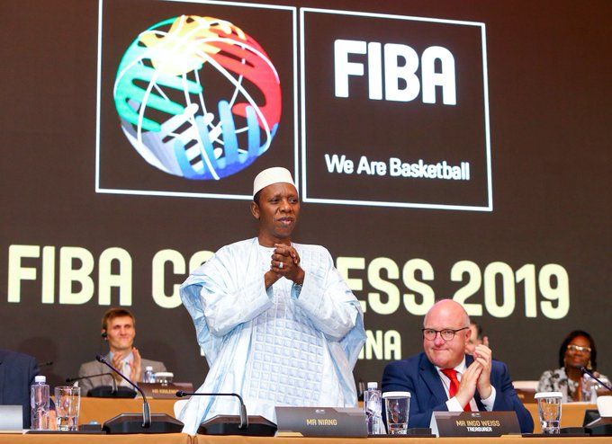 FIBA president Hamane Niang elected in 2019. (FIBA)