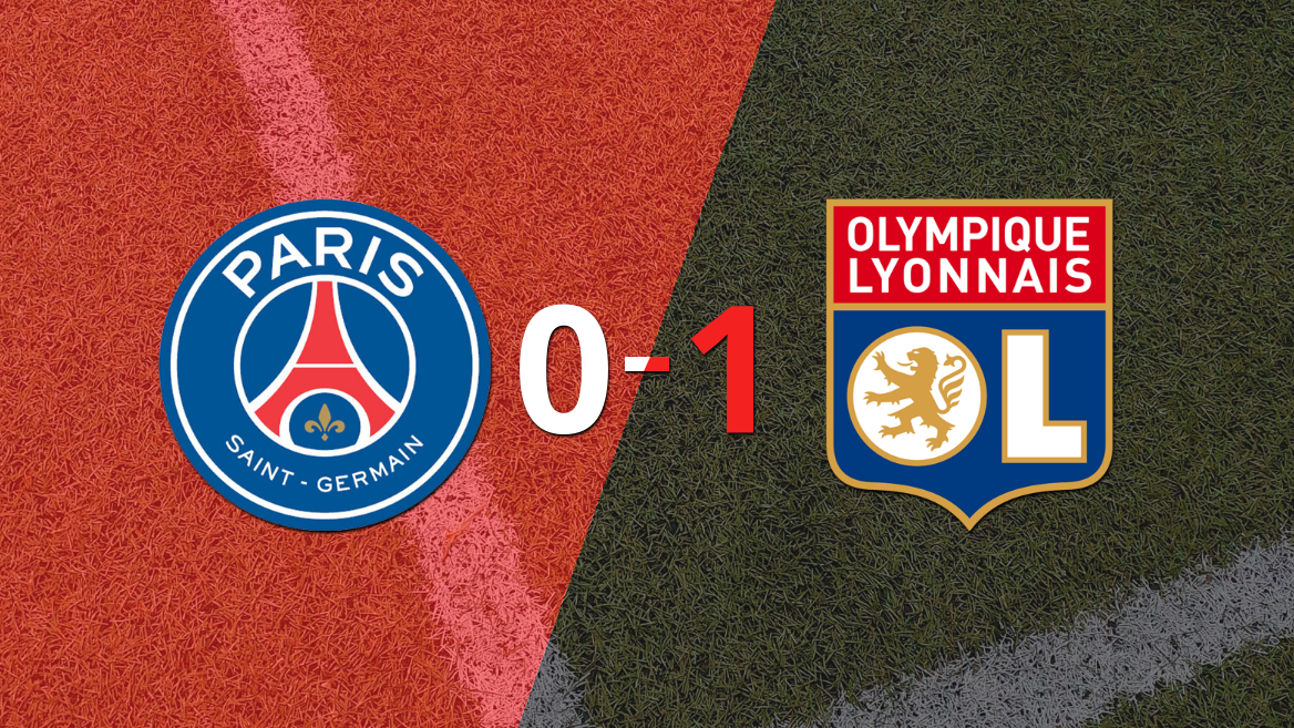 Olympique Lyon derrotó a PSG 1 a 0
