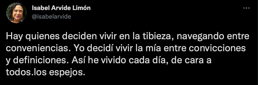 La funcionaria se defendió (Foto: Twitter/@isabelarvide)