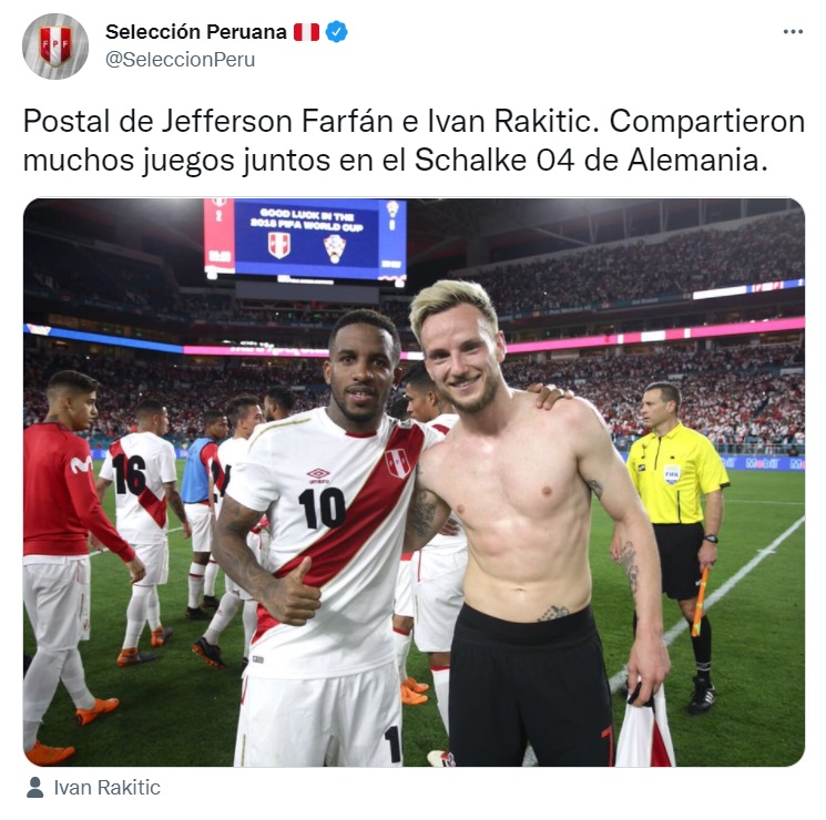 Jefferson Farfán Elogió A Ivan Rakitic En Su Instagram “tiene Mucho ‘chocolate” Infobae 6492