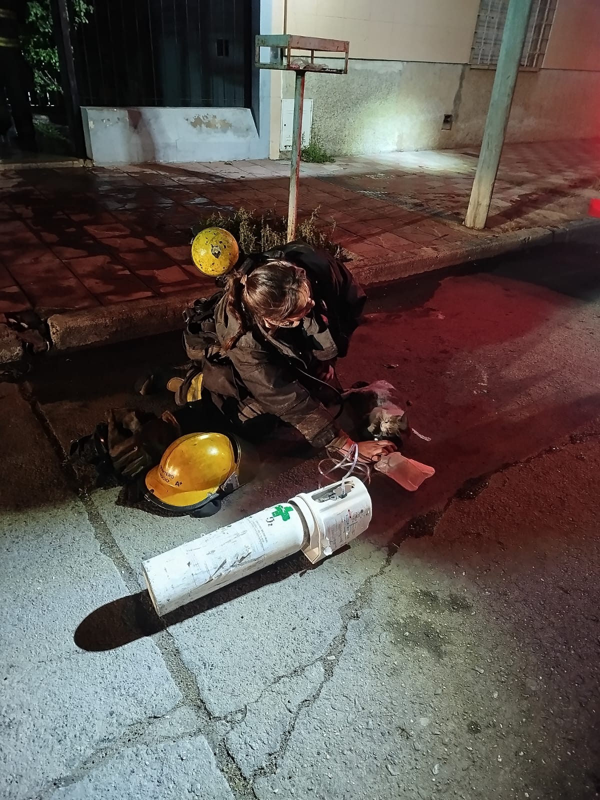 Se incendi&oacute; una casa en C&oacute;rdoba: los bomberos auxiliaron a una mujer, a su hijo y rescataron a un gato del fuego